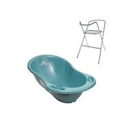 MonMobilierDesign Baignoire bébé thermomètre Vert viride Météo 86 cm + Pied Vert viride G