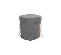 MonMobilierDesign BOLSA Panier de rangement sac pour jouets 2en1 avec tapis de jeux Gris