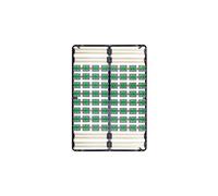 MonMobilierDesign CASI Sommier à lattes avec plots de soutien 140x200 cm avec pieds