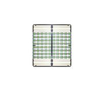 MonMobilierDesign CASI Sommier à lattes avec plots de soutien 200x200 cm avec pieds