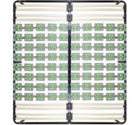 MonMobilierDesign CASI Sommier à lattes avec plots de soutien 200x200 cm avec pieds Noir G