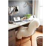 MonMobilierDesign Couvre-siège peau de mouton Blanc Blanc, Blanc G