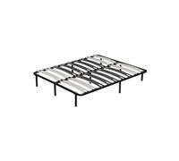 MonMobilierDesign CUNO Sommier à lattes larges 200x200 cm avec pieds