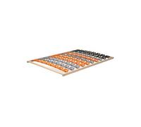 MonMobilierDesign DOY Sommier à lattes ergonomique cadre en bois avec plots de soutien 140X200 cm