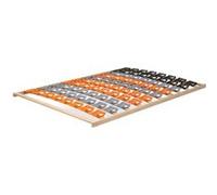 MonMobilierDesign DOY Sommier à lattes ergonomique cadre en bois avec plots de soutien 140X200 cm