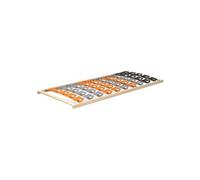 MonMobilierDesign DOY Sommier à lattes ergonomique cadre en bois avec plots de soutien 80X200 cm