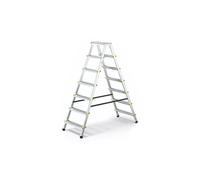 DWA Escabeau double pliable en aluminium 7 marches