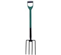 GARDEN Fourche à bêcher compacte et légère avec poignée antidérapante outil de jardinage
