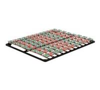 MonMobilierDesign KEPT Sommier à lattes ergonomique avec plots de soutien 200x200 cm sans pieds