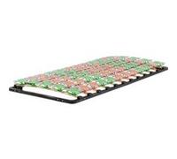 MonMobilierDesign KEPT Sommier à lattes ergonomique avec plots de soutien 80x200 cm sans pieds Noir G
