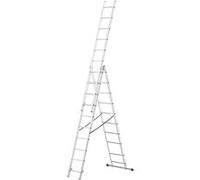 Echelle télescopique GENERIQUE MonMobilierDesign LAD Echelle transformable en aluminium 3 plans 10 marches