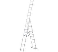 Echelle télescopique GENERIQUE MonMobilierDesign LAD Echelle transformable en aluminium 3 plans 11 marches