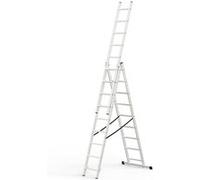 MonMobilierDesign LAD Echelle transformable en aluminium 3 plans 9 marches