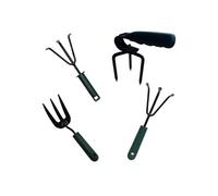 LITTLE Outils de jardinage à main fourche + cultivateurs 3 dents + griffe rotative
