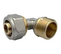 MonMobilierDesign Lot de 1_Raccord coudé 90° mâle - mâle 16x1/2" tube PER Ø16 G