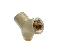 MonMobilierDesign Lot de 5_Raccord en Y mâle femelle en laiton égal modèle 1/2" G