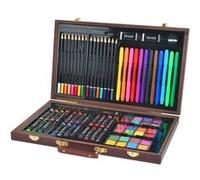 MonMobilierDesign Mallette crayons coloriage coffret dessin 81 pièces G