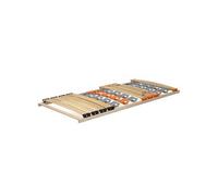 MonMobilierDesign NAM Sommier à lattes ergonomique en bois avec plots de soutien 7 zones de confort 100X200 cm