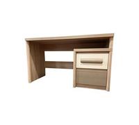 MonMobilierDesign ROMA Bureau avec 2 tiroirs coulissants 130x77 cm Bois