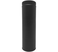 MonMobilierDesign TDPI500 Conduit double paroi isolé polycombustible longueur 50 cm Noir Ø200 - à l'unité