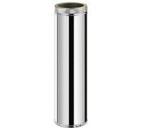 MonMobilierDesign TDPS1000 Conduit double paroi isolé pour poêle à bois longueur 100 cm Ø125 - à l'unité