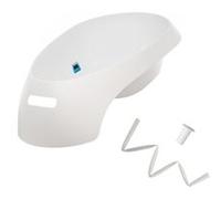 MonMobilierDesign TEGGI Baignoire ergonomique bébé avec thermomètre Blanc + Tuyau Blanc G