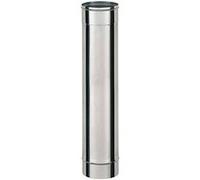 MonMobilierDesign TI1000 Conduit simple paroi pour bois fioul longueur 100 cm Ø200 - à l'unité Inox G