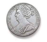 Monnaie Ancienne Britannique, pièces Anciennes pour collectionneurs, pièce en Argent, souverain d'or de Grande-Bretagne, Pièce de Collection, Monnaie Antiques Royaume-Uni (1707 Anne Crown)