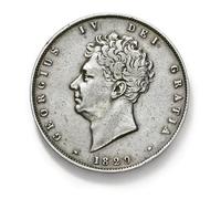 Monnaie Ancienne Britannique, pièces Anciennes pour collectionneurs, pièce en Argent, souverain d'or de Grande-Bretagne, Pièce de Collection, Monnaie Antiques Royaume-Uni (1829 George IV Crown)