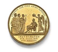 Monnaie Ancienne Britannique, pièces Anciennes pour collectionneurs, pièce en Argent, souverain d'or de Grande-Bretagne, Pièce de Collection, Monnaie Antiques Royaume-Uni (1821 Coronation Medal)