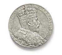 Monnaie Ancienne Britannique, pièces Anciennes pour collectionneurs, pièce en Argent, souverain d'or de Grande-Bretagne, Pièce de Collection, Monnaie Antiques Royaume-Uni (1902 Coronation Medal)