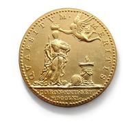 Monnaie Ancienne Britannique, pièces Anciennes pour collectionneurs, pièce en Argent, souverain d'or de Grande-Bretagne, Pièce de Collection, Monnaie Antiques Royaume-Uni (1761 Coronation Medal)