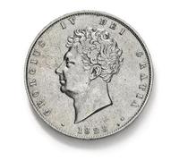 Monnaie Ancienne Britannique, pièces Anciennes pour collectionneurs, pièce en Argent, souverain d'or de Grande-Bretagne, Pièce de Collection, Monnaie Antiques Royaume-Uni (1828 George IV Crown)