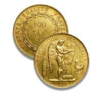 Monnaie ancienne française, 100 francs or Génie monnaies napoléon, pièces anciennes, monnaies antiques pour collectionneur, collection de pièces de monnaie or, coin france (Lucky Angel Coin gold 1900)