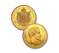Monnaie Ancienne française, Monnaies napoléon, pièces Anciennes, Monnaies Antiques pour collectionneur, Collection de pièces de Monnaie en Argent, Coin France (Napoleon III 100 FR. Gold 1858)