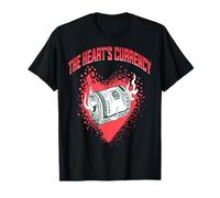 Monnaie du Cœur Flamme Argent Métaphore Amour T-Shirt