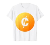 Monnaie ghanéenne du Ghana Cedis Cedi T-Shirt Graphique avec Valeur, Homme, Blanc, L