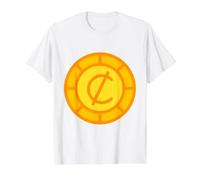 Monnaie ghanéenne du Ghana Cedis Cedi T-Shirt Graphique avec Valeur, Homme, Blanc, M