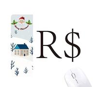 monnaie, symbole du real brésilien cadeau de noël maison tapis de souris