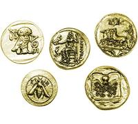 Monnaies Grecques Antiques plaqué Or - Reproduction Tetradrachm Set 5 pièces