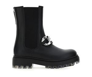 Monnalisa - Stivaletto in nappa - Femme - Chaussures - Noir - Taille: 37 EU