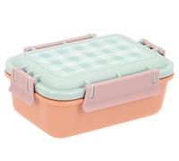 Monnëka Boîtes à Déjeuner | Idéales pour École et Parc, Disponibles en Deux Tailles avec Compartiments et Fourchette Incluse, Hermétiques et Faciles à Utiliser | Apricot 900ml