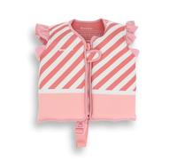 Monnëka Gilet de Natation | Gilet Natation Enfant Sécurisé | Apprentissage de la Nage, Flottabilité Réglable, Neoprene Doux | Bloom & Blush 3 à 6 Ans