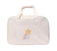 Monnëka Grand Sac de Plage | Léger et Résistant en Tissu Anti-Sable | Grand Format avec Poche Extérieure et Fermeture Éclair et Accessoires | Sac de Plage Été Famille | Starlight