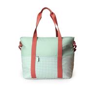 Monnëka Sac de Pique-Nique Isotherme | Grand Tote Thermique Étanche pour Aliments, Léger et Élégant, avec Anses et Bandoulière Amovible, Idéal pour Sorties et Quotidien | Sage