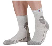 MONNET Chaussettes de randonnée basses Chaussette Mid Lin (FR/ES, Numérique, 39, 40, Taille normale, Taille normale, Blanc)