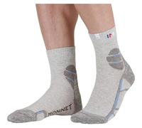 MONNET Chaussettes de randonnée basses Chaussette Mid Lin (FR/ES, Numérique, 43, 44, Taille normale, Taille normale, Bleu)