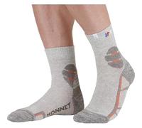 MONNET Chaussettes de randonnée basses Chaussette Mid Lin (FR/ES, Numérique, 43, 44, Taille normale, Taille normale, Ocre)