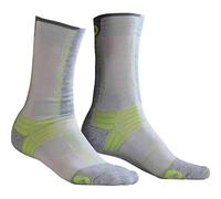 MONNET Chaussettes de Randonnée Trek Air (43/44, Gris/Vert)