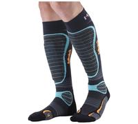 Monnet - Chaussettes de ski avec protection tibiale - GelProtech Ski Pack Socks Bleu - Taille 35-36 Bleu 35-36